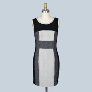 YOANA BARASCHI CHANNELED DOTS COLUMN DRESS